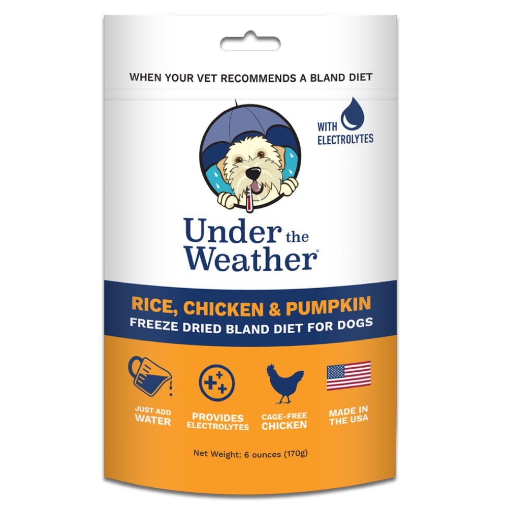 "Under The Weather Rice, Chicken & Pumpkin Freeze-Dried Bland Diet Dog Food 170g"