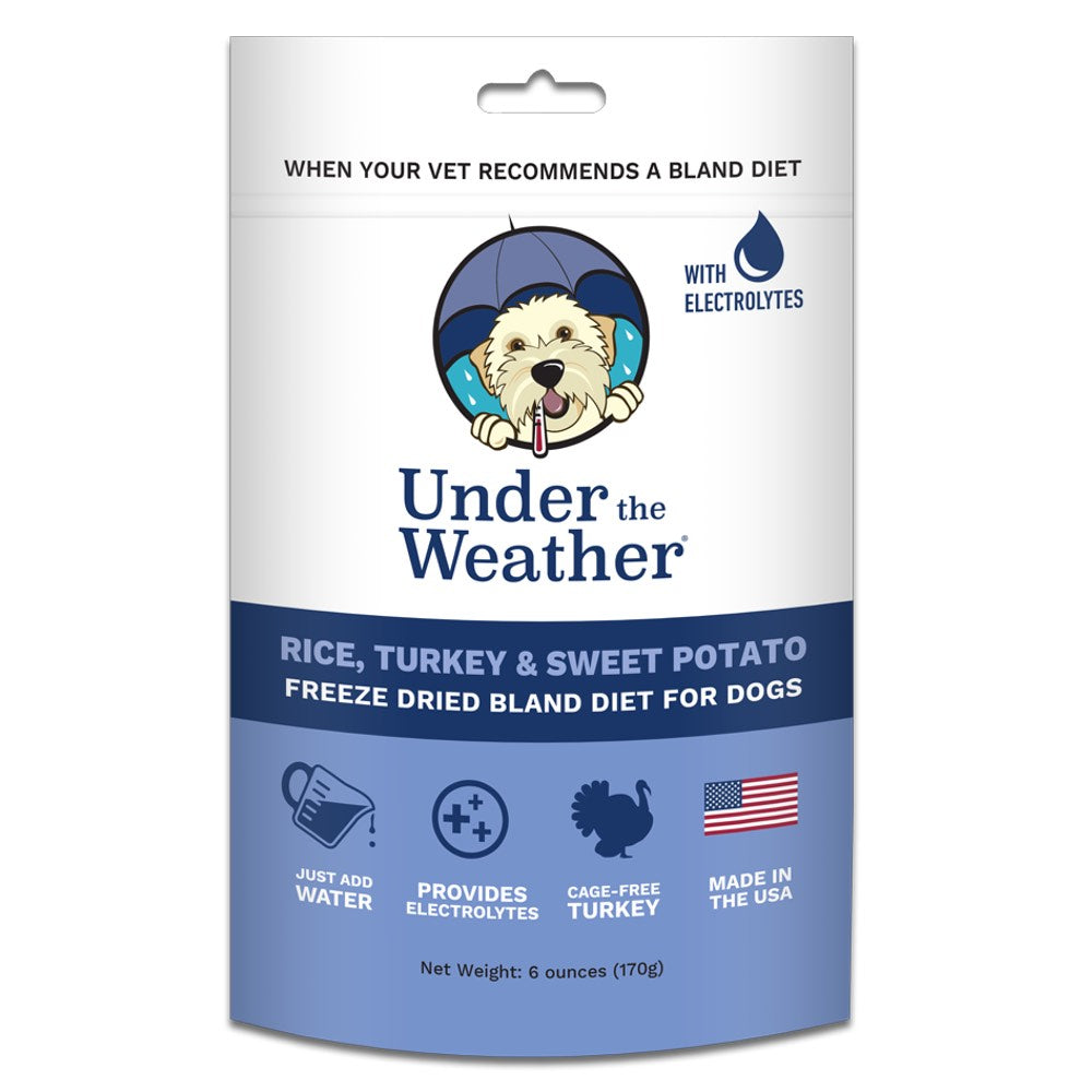 "Under The Weather Rice, Turkey & Sweet Potato Freeze-Dried Bland Diet Dog Food 170g"