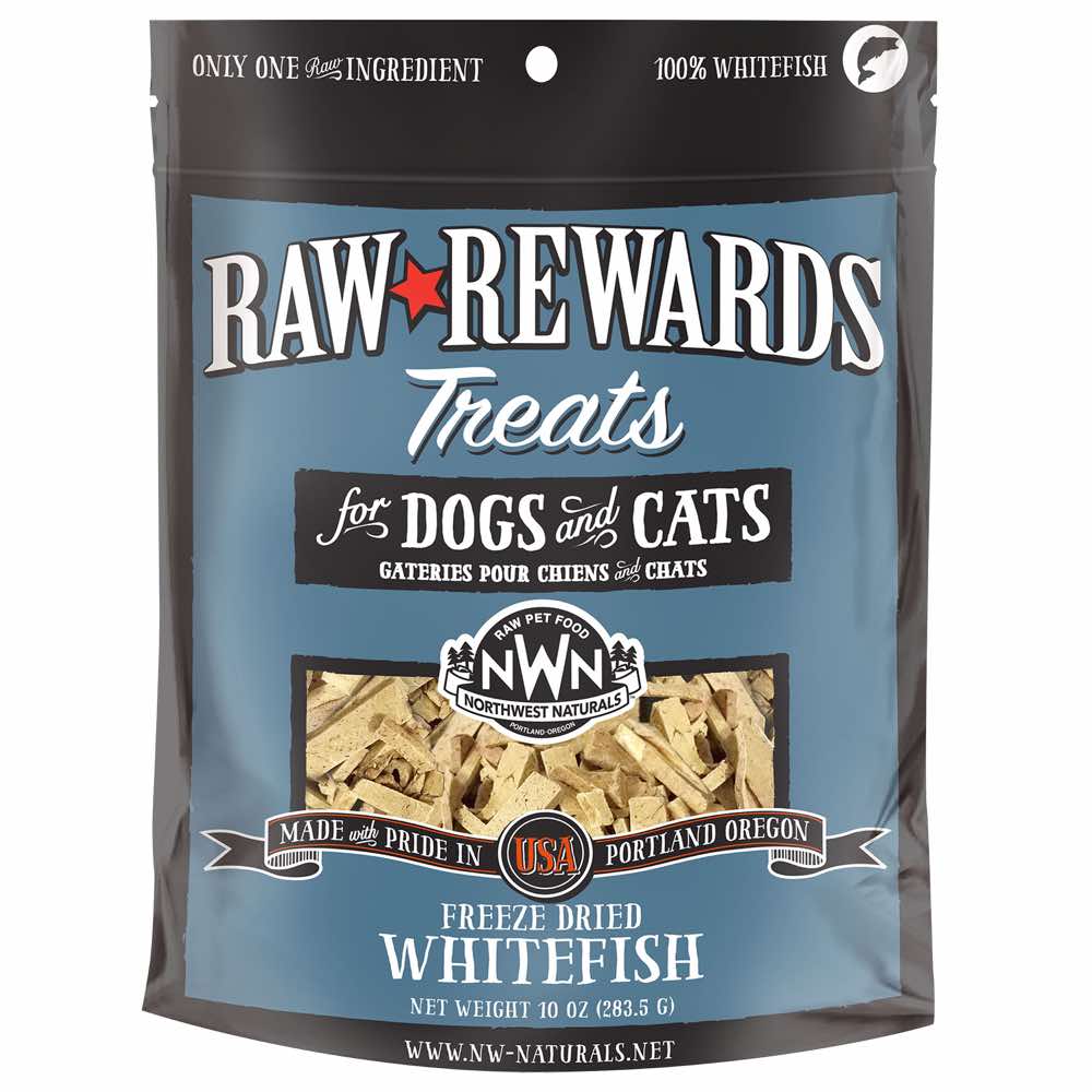 20% OFF: Northwest Naturals Raw Rewards Whitefish Freeze-Dried Dog & Cat Treats 2.5oz