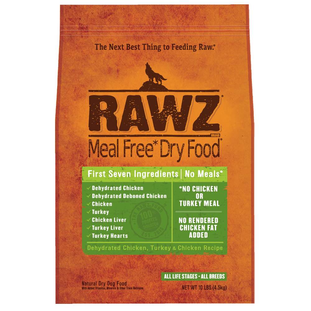 "RAWZ Meal Free Dehydrated Chicken, Turkey & Chicken Recipe Dry Dog Food - Kohepets"