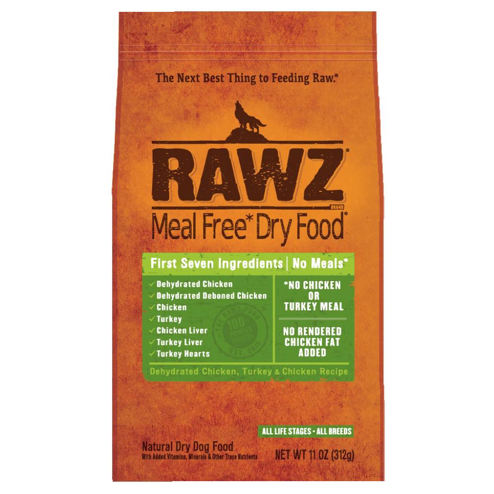 "RAWZ Meal Free Dehydrated Chicken, Turkey & Chicken Recipe Dry Dog Food - Kohepets"