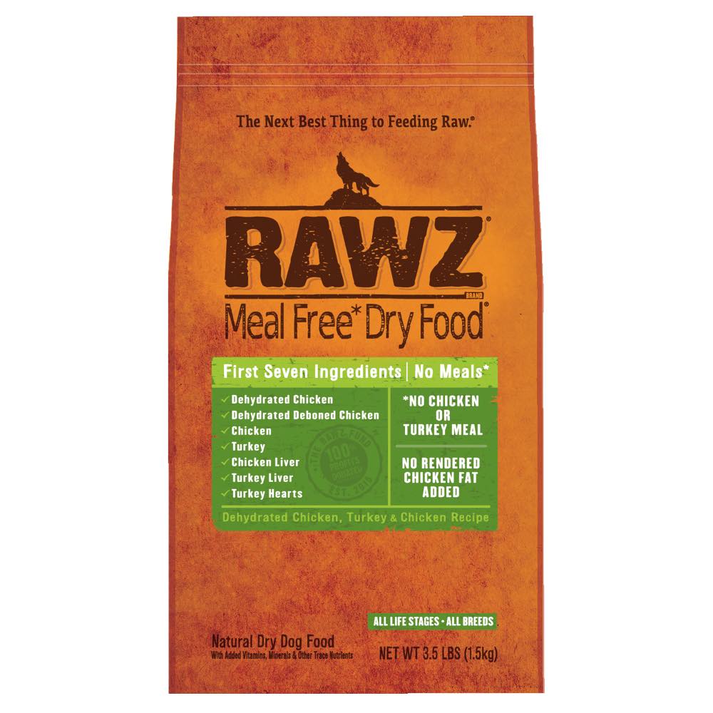 "RAWZ Meal Free Dehydrated Chicken, Turkey & Chicken Recipe Dry Dog Food - Kohepets"