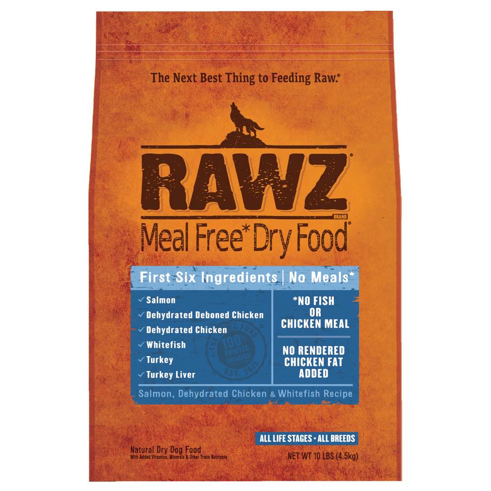 "RAWZ Meal Free Salmon, Dehydrated Chicken & Whitefish Recipe Dry Dog Food - Kohepets"