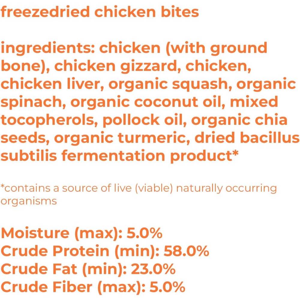 10% OFF (Exp 20Dec25): Smallbatch Super Booster Freeze Dried Chicken Bites Cat & Dog Treats 7oz