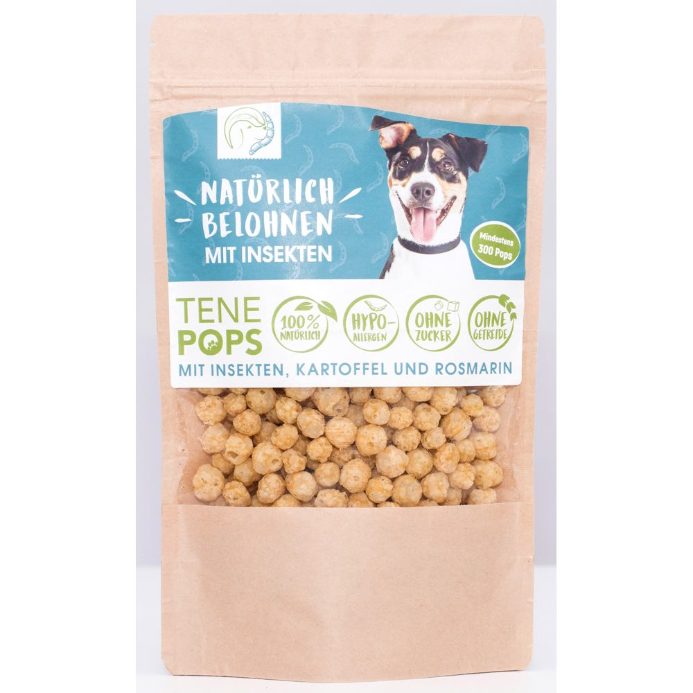 "TenePops Insects, Potato & Rosemary Grain-Free Dog Treats 65g"