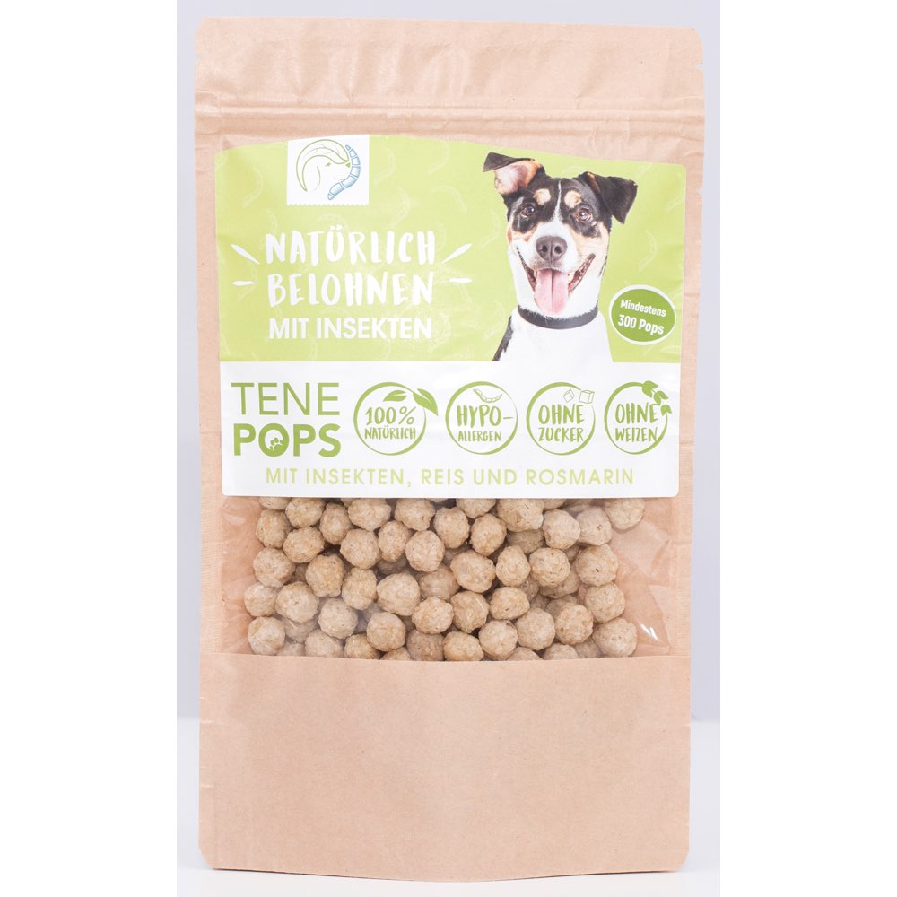 "TenePops Insects, Rice & Rosemary Dog Treats 65g"
